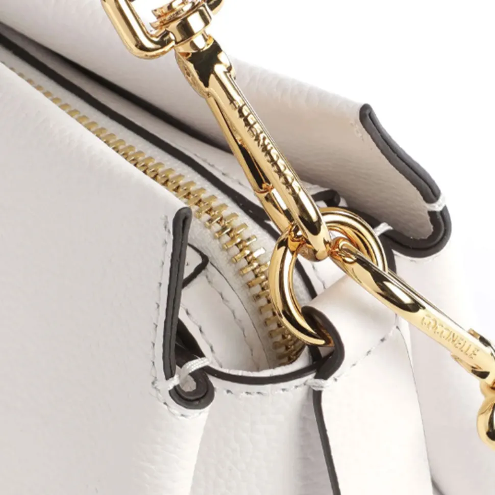 Borsa Donna a Mano COCCINELLE in Pelle Linea Boheme Small colore Brillant White - Celadon Green