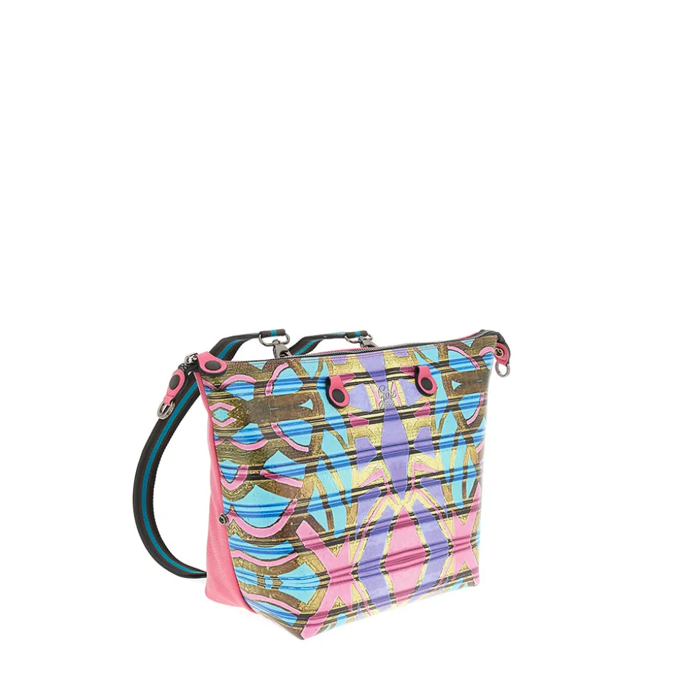 Borsa Donna a Mano con Tracolla GABS G3 PLUS Large in Pelle stampa Maori