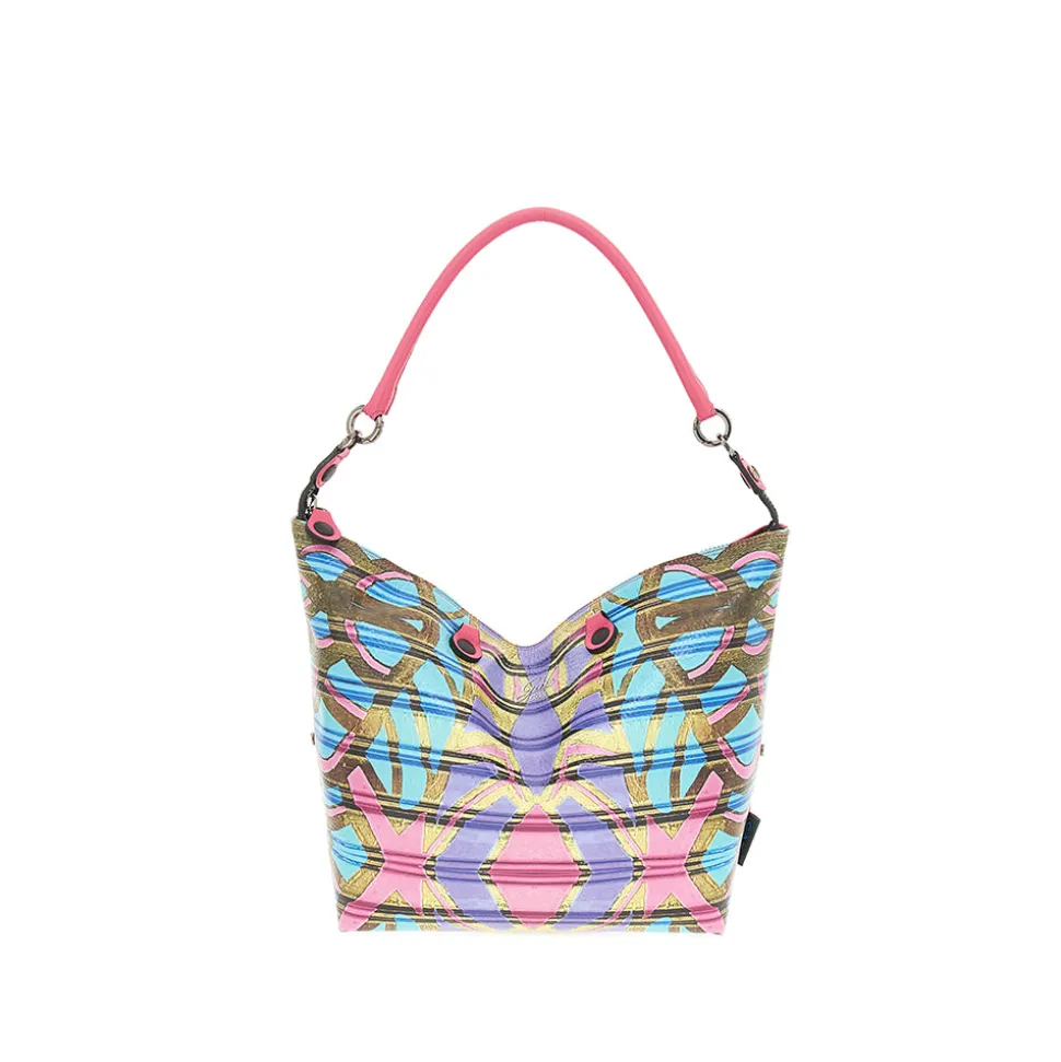Borsa Donna a Mano con Tracolla GABS G3 PLUS Large in Pelle stampa Maori