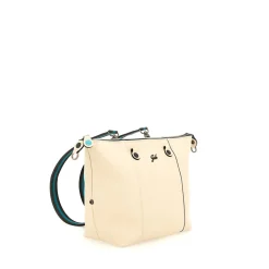 Borsa Donna a Mano con Tracolla GABS G3 PLUS Large in Pelle Martellata Beige Ecru