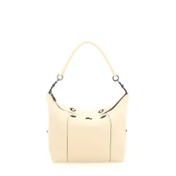 Borsa Donna a Mano con Tracolla GABS G3 PLUS Large in Pelle Martellata Beige Ecru