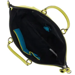 Borsa Donna a Mano con Tracolla GABS G3 PLUS Large in Pelle Martellata Verde Papiro