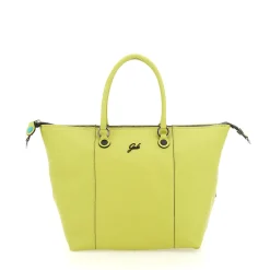 Borsa Donna a Mano con Tracolla GABS G3 PLUS Large in Pelle Martellata Verde Papiro