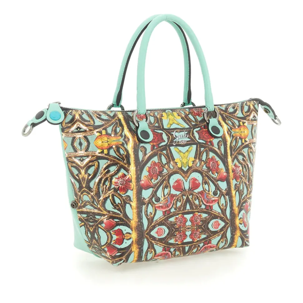 Borsa Donna a Mano con Tracolla GABS G3 PLUS Medium in Pelle stampa Inferriata Liberty