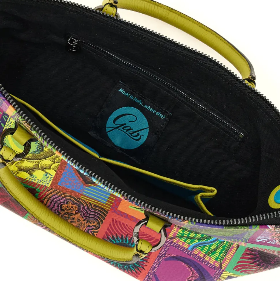 Borsa Donna a Mano con Tracolla GABS G3 PLUS Medium in Pelle stampa Tarocchi