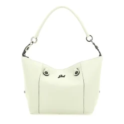 Borsa Donna a Mano con Tracolla GABS G3 PLUS Medium in Pelle Martellata Verde Colonia