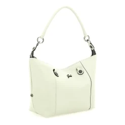 Borsa Donna a Mano con Tracolla GABS G3 PLUS Medium in Pelle Martellata Verde Colonia