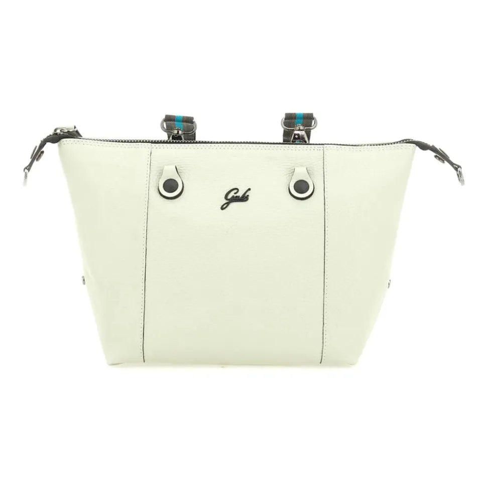 Borsa Donna a Mano con Tracolla GABS G3 PLUS Medium in Pelle Martellata Verde Colonia