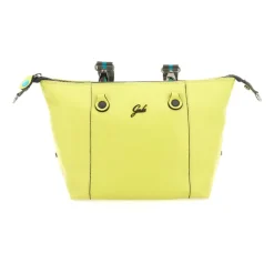 Borsa Donna a Mano con Tracolla GABS G3 PLUS Medium in Pelle Martellata Verde Papiro