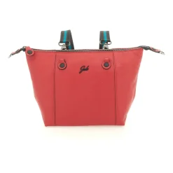 Borsa Donna a Mano con Tracolla GABS G3 PLUS Medium in Pelle Martellata Rosso Fuoco
