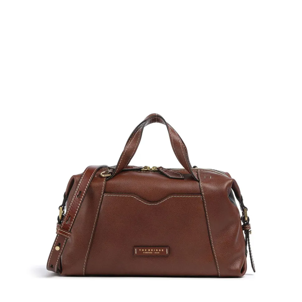 Borsa Donna a Mano con Tracolla THE BRIDGE linea Gemma in Pelle Marrone