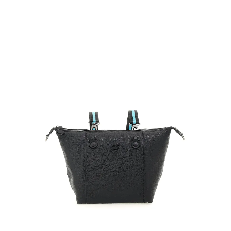 Borsa Donna a Mano con Tracolla GABS G3 PLUS Medium in Pelle Martellata Black