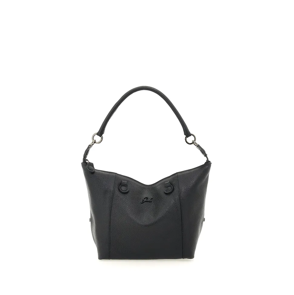 Borsa Donna a Mano con Tracolla GABS G3 PLUS Medium in Pelle Martellata Black