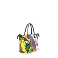 Borsa Donna a Mano con Tracolla GABS G3 PLUS Trip in Pelle stampa Messico Large