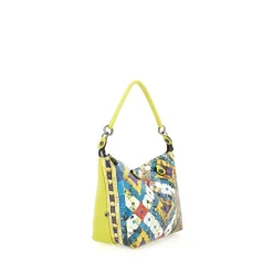 Borsa Donna a Mano con Tracolla GABS G3 PLUS Trip in Pelle stampa Paillettes Rombi Large