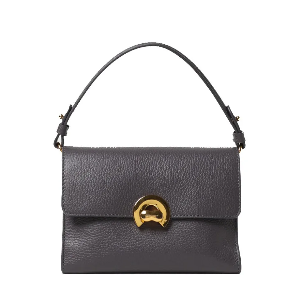 Borsa Donna a Mano con Tracolla COCCINELLE in Pelle linea Binxie Small colore Ardesia