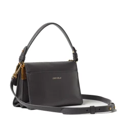 Borsa Donna a Mano con Tracolla COCCINELLE in Pelle linea Binxie Small colore Ardesia
