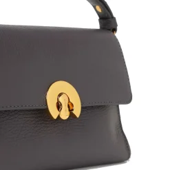 Borsa Donna a Mano con Tracolla COCCINELLE in Pelle linea Binxie Small colore Ardesia
