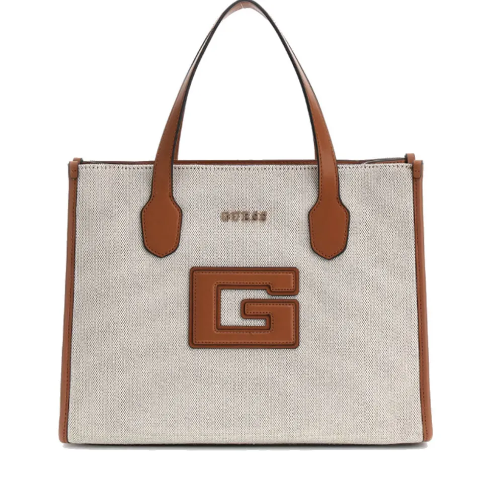 Borsa Donna a Mano GUESS Linea G - Status colore Natural - Cognac