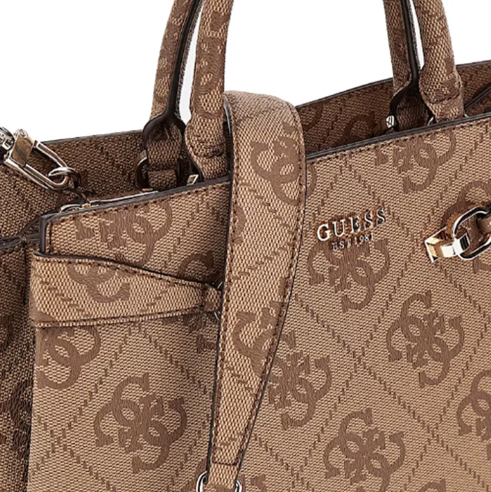 Borsa Donna a Mano GUESS Linea Lorelei colore Latte Logo