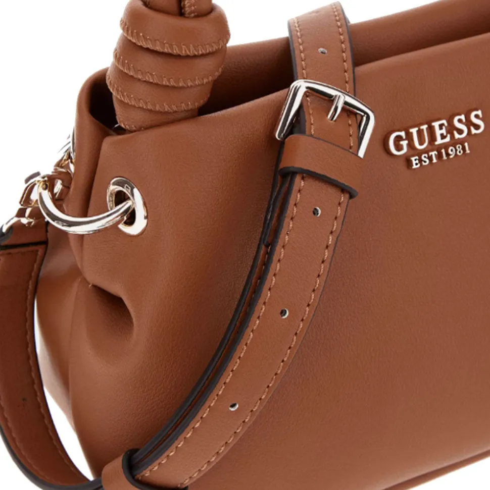 Borsa Donna a Mano GUESS Linea Sansa Colore Cognac