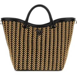 Borsa Donna a Mano GUESS Linea Atalia colore Natural - Black