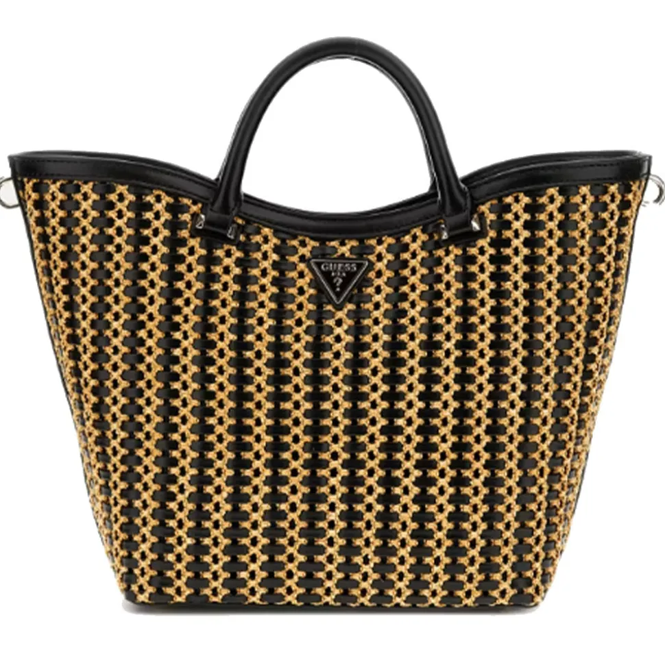 Borsa Donna a Mano GUESS Linea Atalia colore Natural - Black