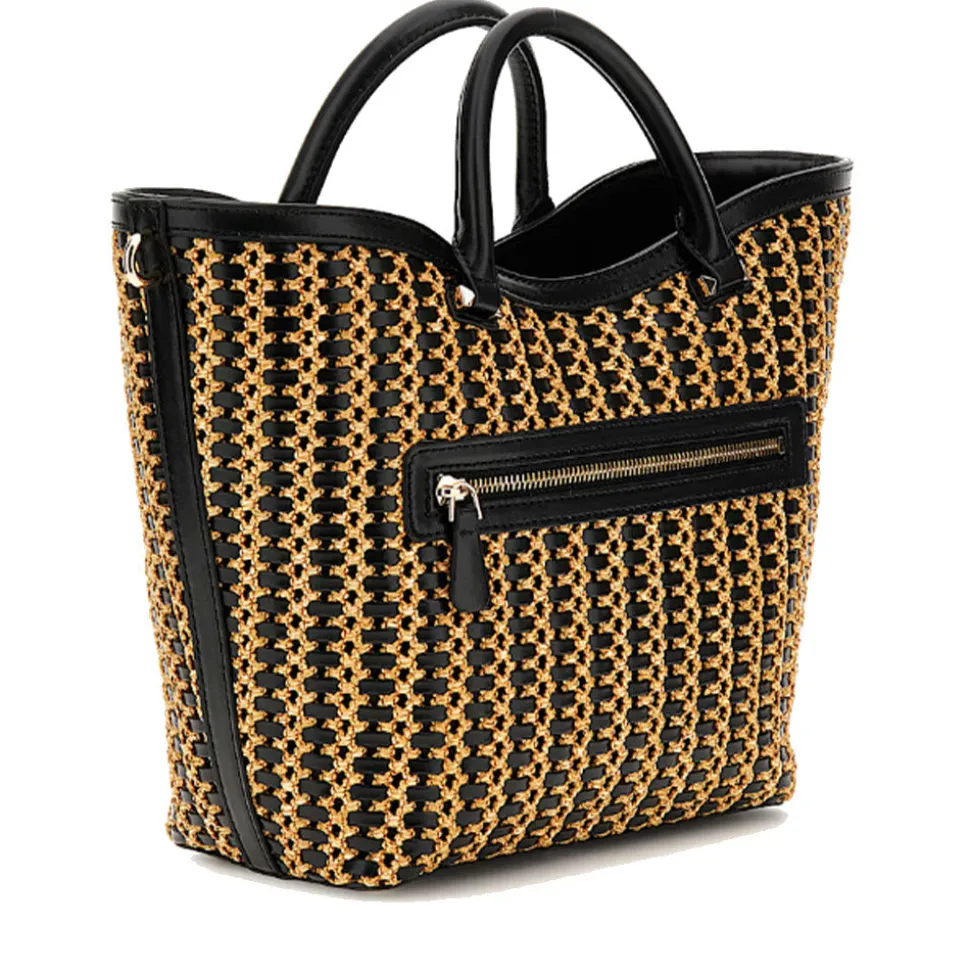 Borsa Donna a Mano GUESS Linea Atalia colore Natural - Black