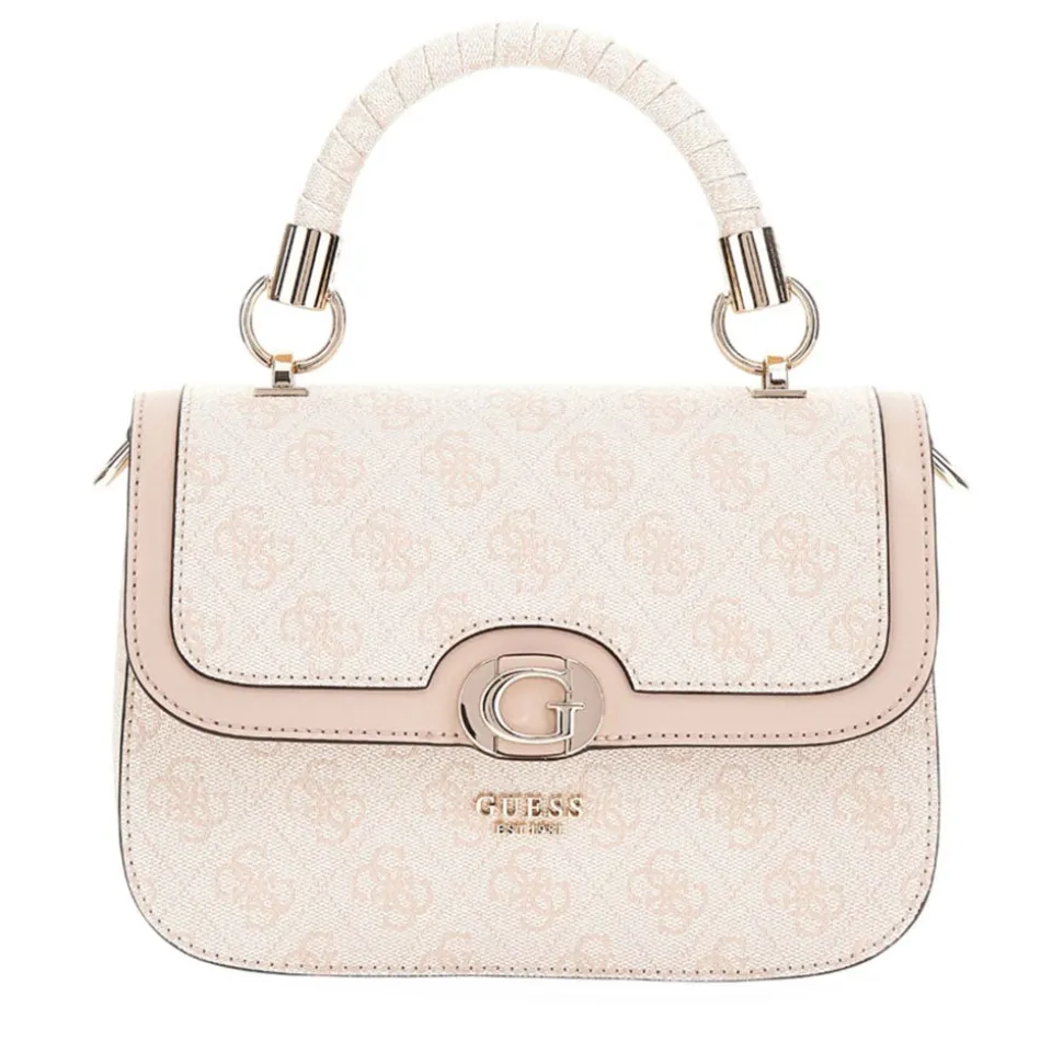 Borsa Donna a Mano GUESS Linea Orlina colore Sand Logo Misura Piccola