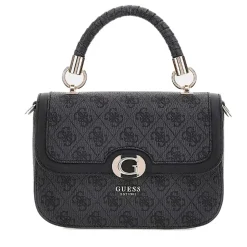 Borsa Donna a Mano GUESS Linea Orlina colore Coal Logo Misura Piccola