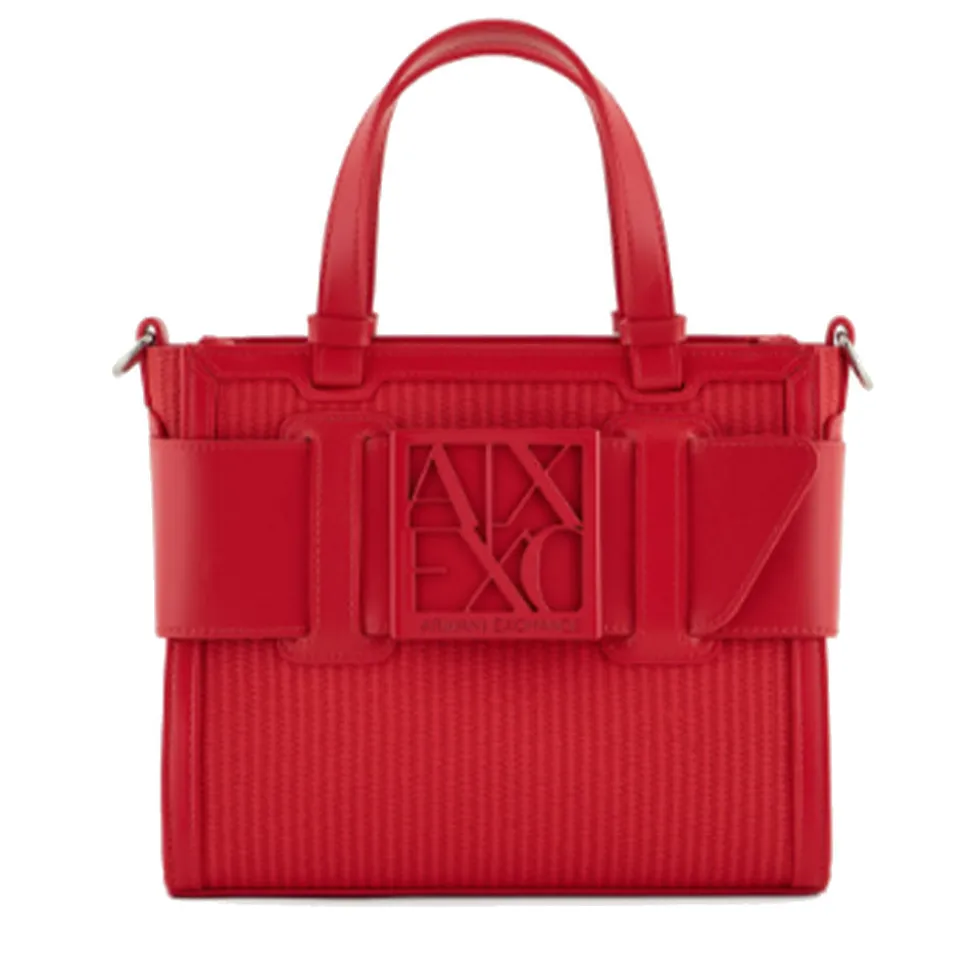 Borsa Donna a Mano Intrecciata ARMANI EXCHANGE colore Rosso Misura Piccola