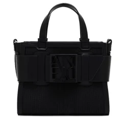 Borsa Donna a Mano Intrecciata ARMANI EXCHANGE colore Nero Misura Piccola
