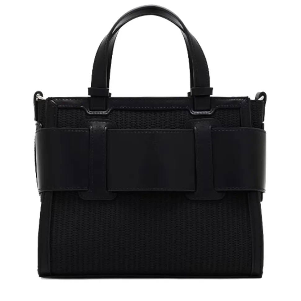 Borsa Donna a Mano Intrecciata ARMANI EXCHANGE colore Nero Misura Piccola