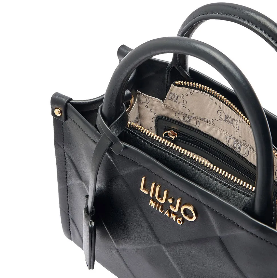 Borsa Donna a Mano LIU JO Better con Motivo a Rombi colore Nero