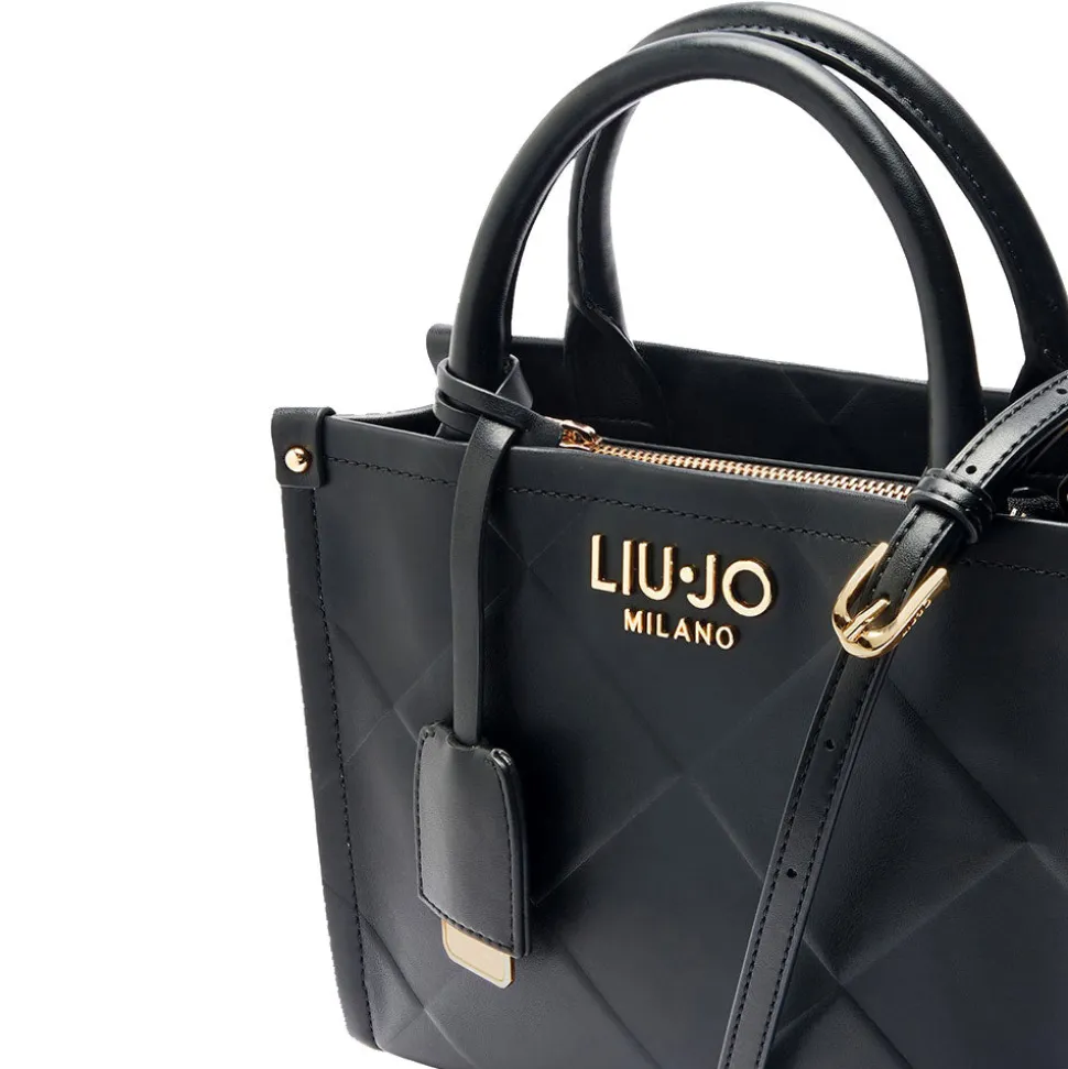 Borsa Donna a Mano LIU JO Better con Motivo a Rombi colore Nero