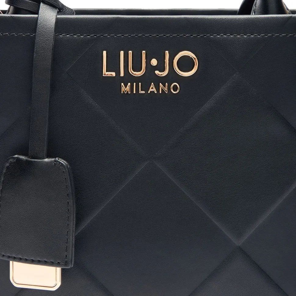 Borsa Donna a Mano LIU JO Better con Motivo a Rombi colore Nero