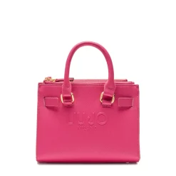 Borsa Donna a Mano LIU JO con Logo in Rilievo Dark Pink