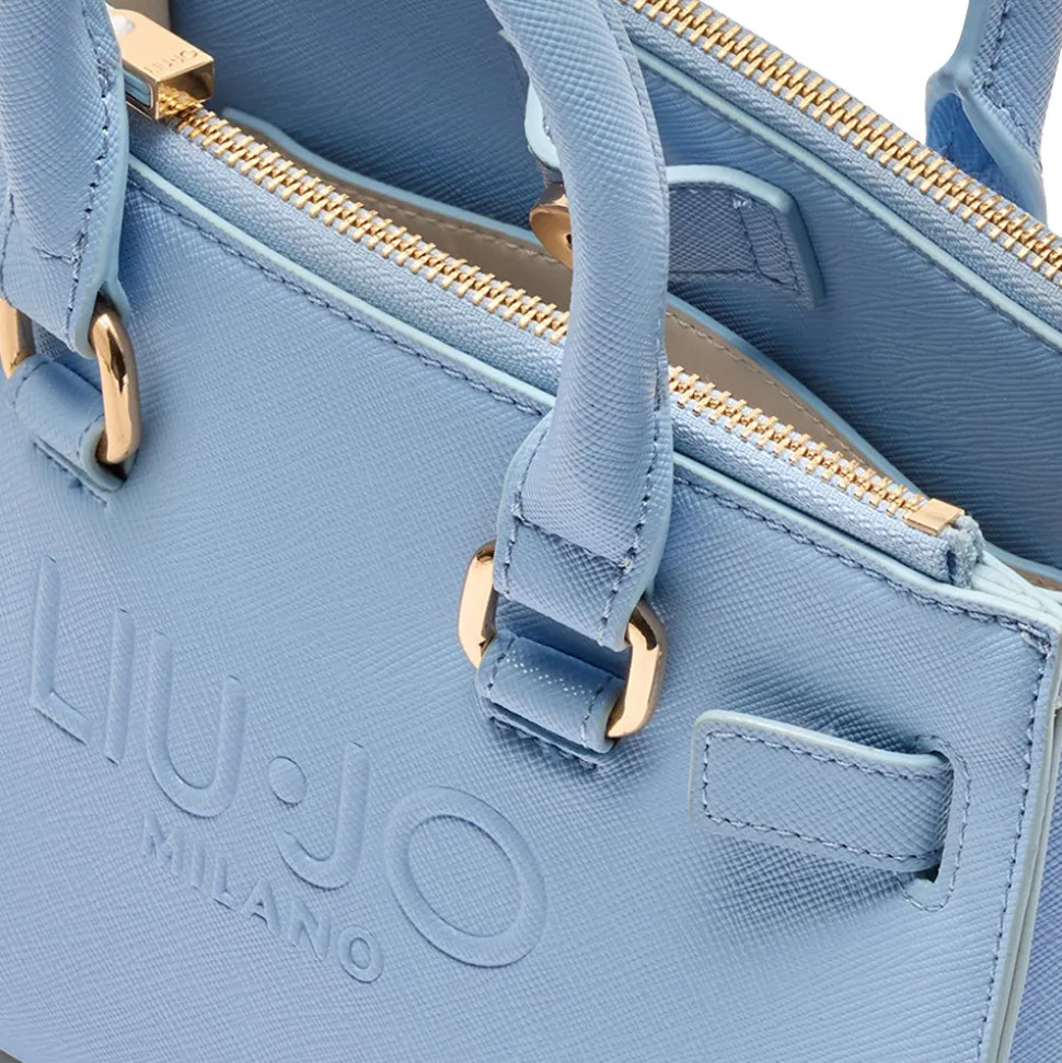 Borsa Donna a Mano LIU JO con Logo in Rilievo color Cielo