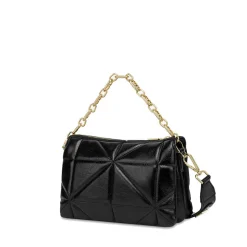 Borsa Donna a Mano LOVE MOSCHINO linea Geometric Quilted Trapuntata Nera