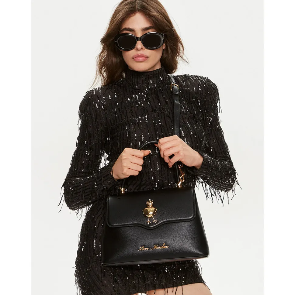 Borsa Donna a Mano LOVE MOSCHINO linea Funny Love Nera