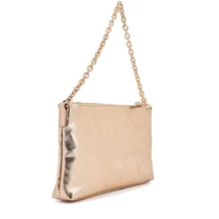 Borsa Donna a Spalla Chiusa con Zip ARMANI EXCHANGE Colore Light Gold