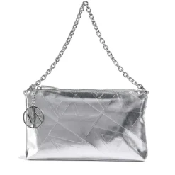 Borsa Donna a Spalla Chiusa con Zip ARMANI EXCHANGE Colore Silver