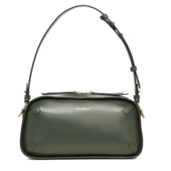 Borsa Donna a Spalla COCCINELLE in Pelle linea Maleta Calf Cocker Colore Alga