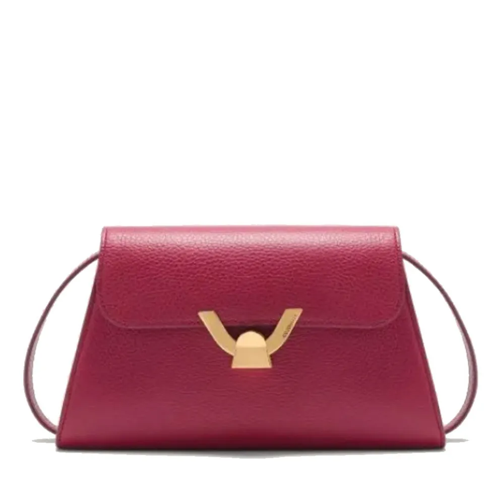 Borsa Donna a Spalla COCCINELLE in Pelle Sangria linea Dew Small