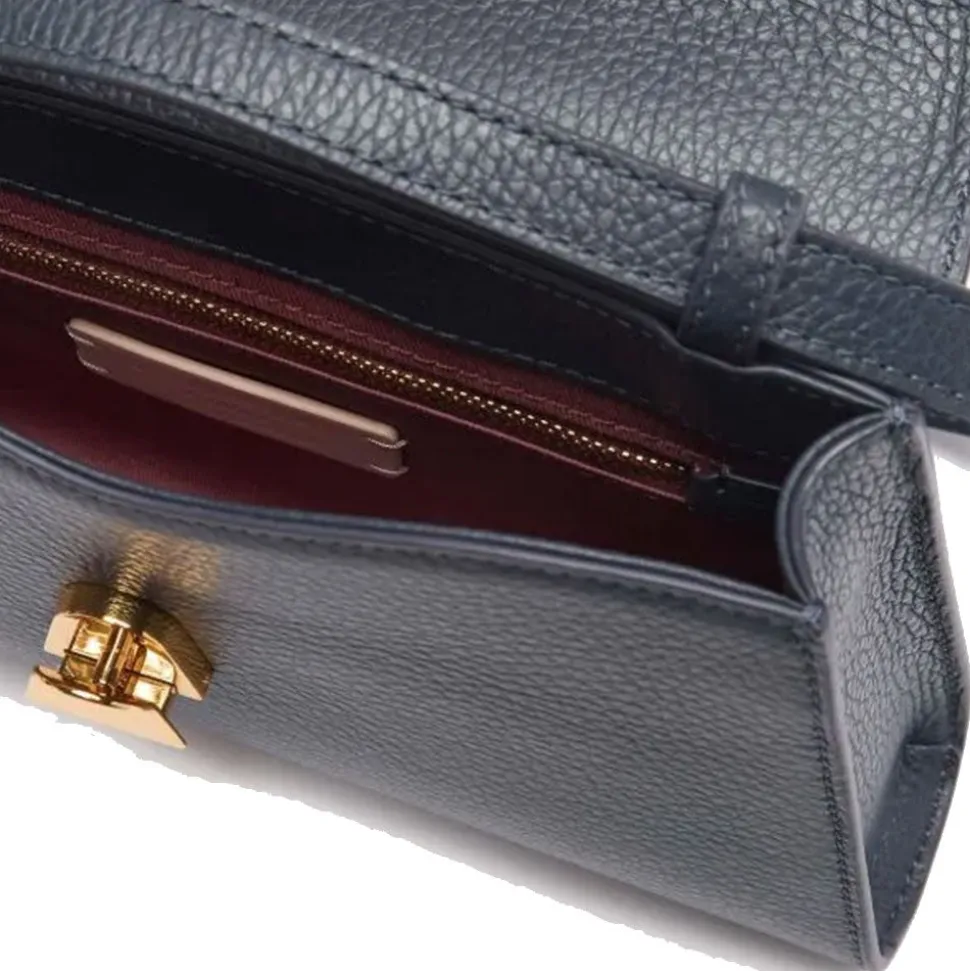 Borsa Donna a Spalla COCCINELLE in Pelle Midnight Blue linea Dew Small