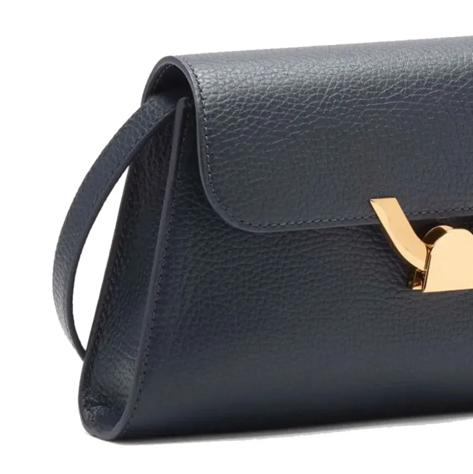 Borsa Donna a Spalla COCCINELLE in Pelle Midnight Blue linea Dew Small