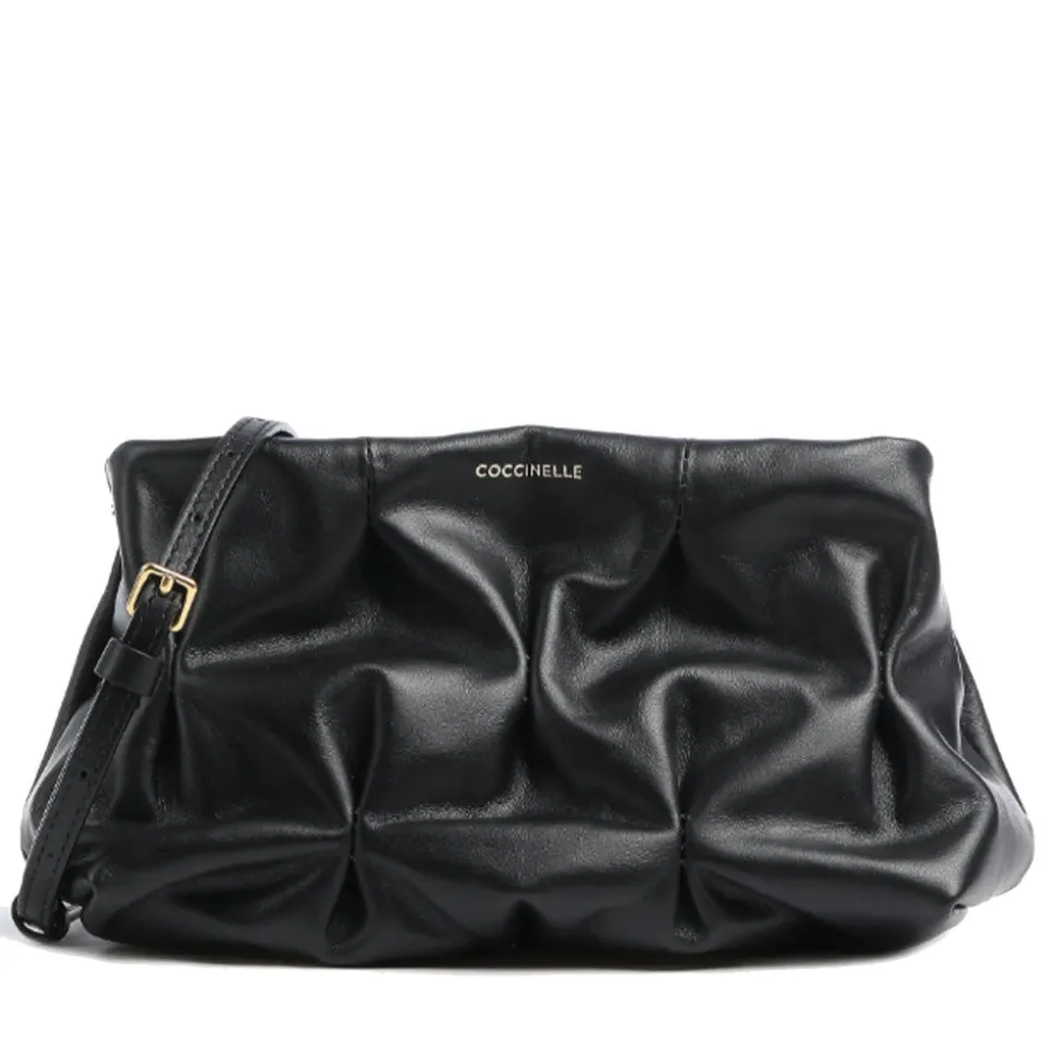 Borsa Donna a Spalla COCCINELLE in Pelle Liscia Linea Ophelie Colore Nero
