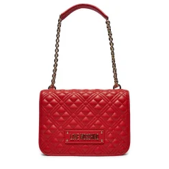 Borsa Donna a Spalla con Tracolla LOVE MOSCHINO linea Quilted colore Rosso