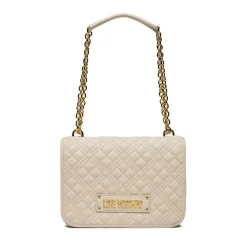 Borsa Donna a Spalla con Tracolla LOVE MOSCHINO linea Quilted colore Avorio