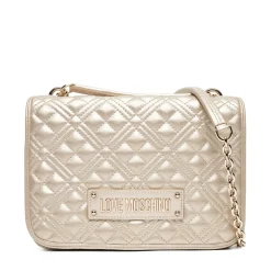 Borsa Donna a Spalla e Tracolla LOVE MOSCHINO linea Quilted Metallic Gold